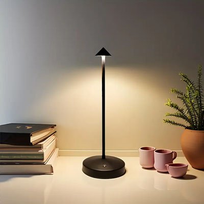 Lampe de table noir lumière apaisante
